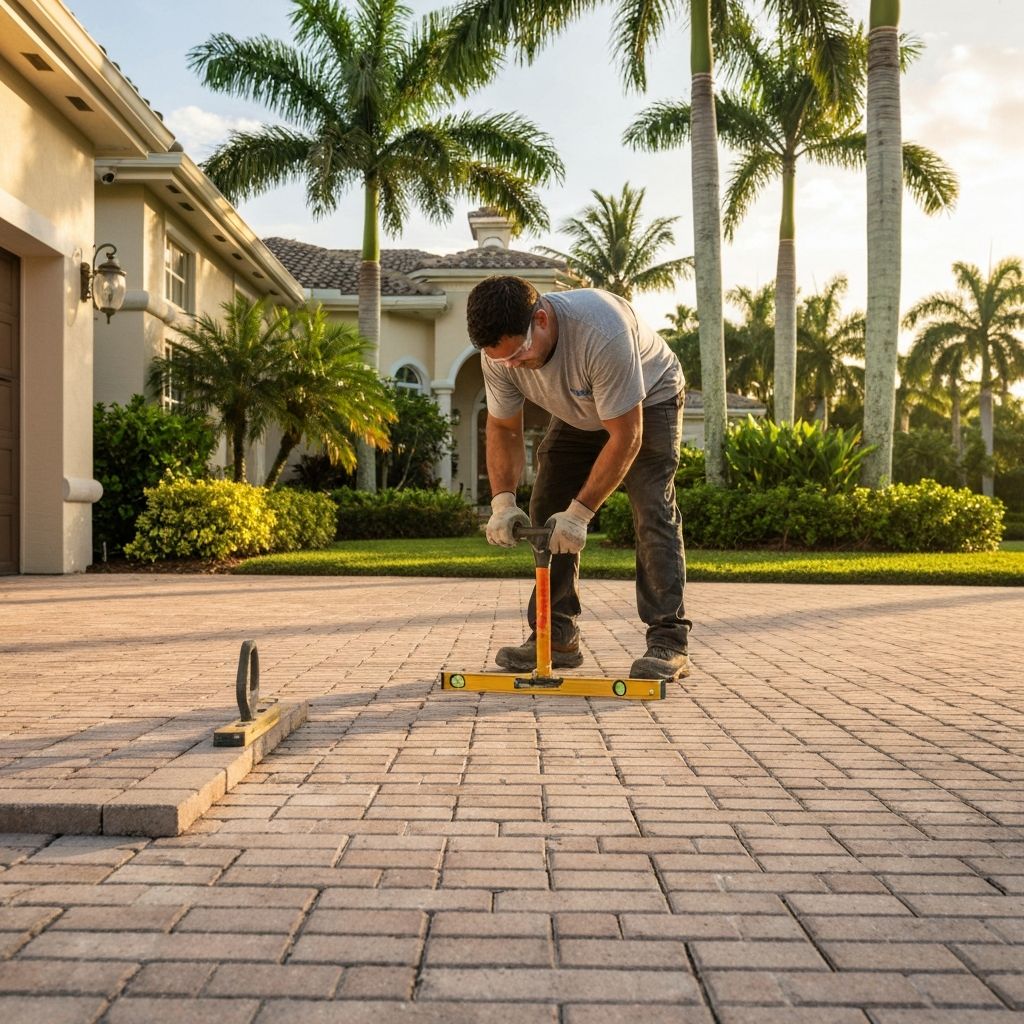 Professional paver repair in Boca Raton, FL