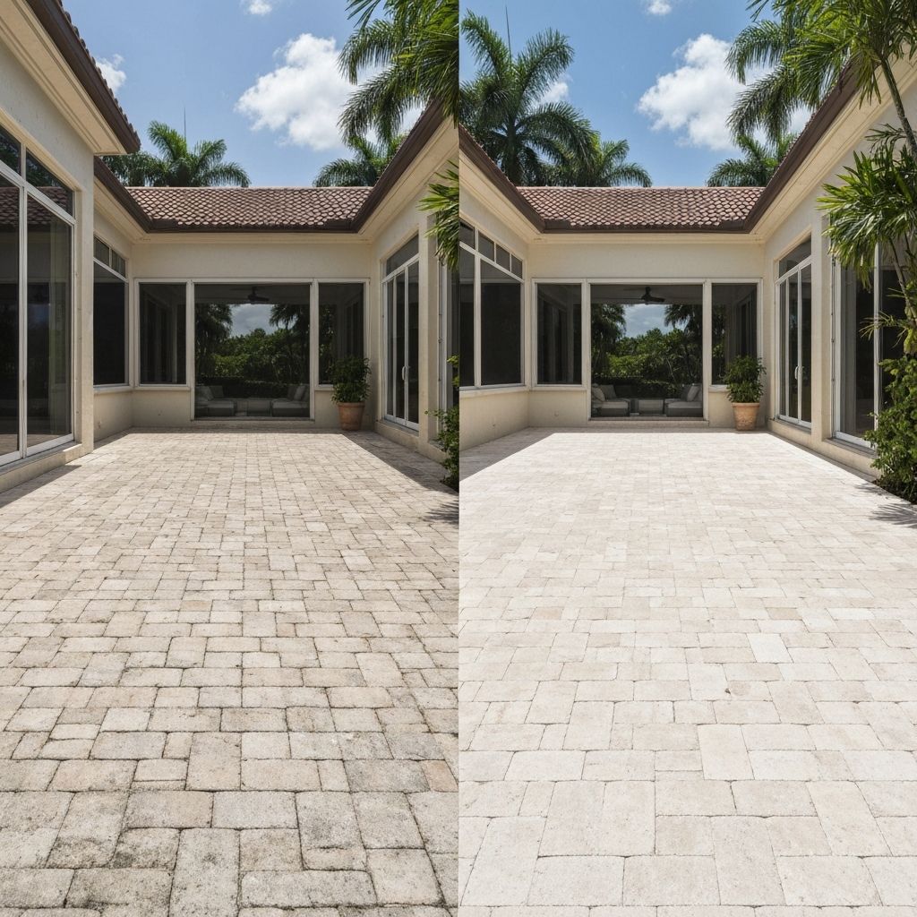 Paver restoration in Boca Raton, FL