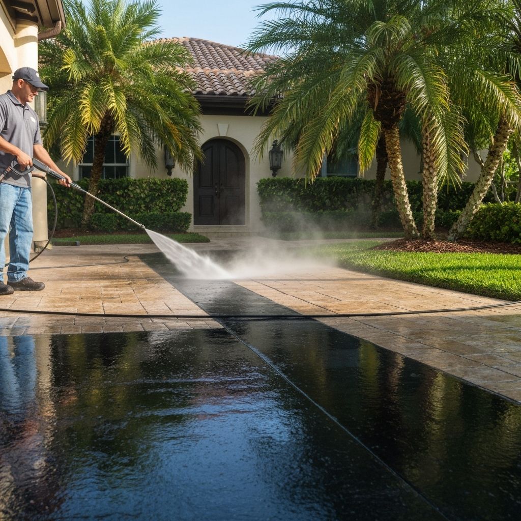 Pressure washing in Boca Raton, FL