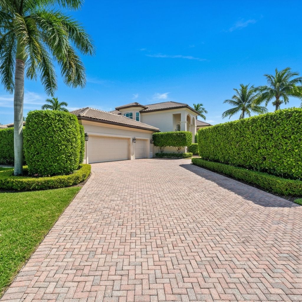 Florida home with professional paver installation 2