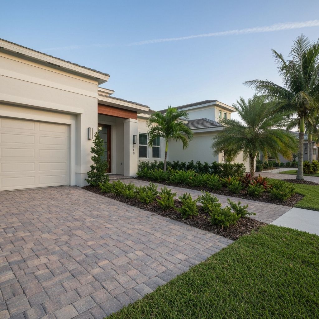 Florida home with professional paver installation 6